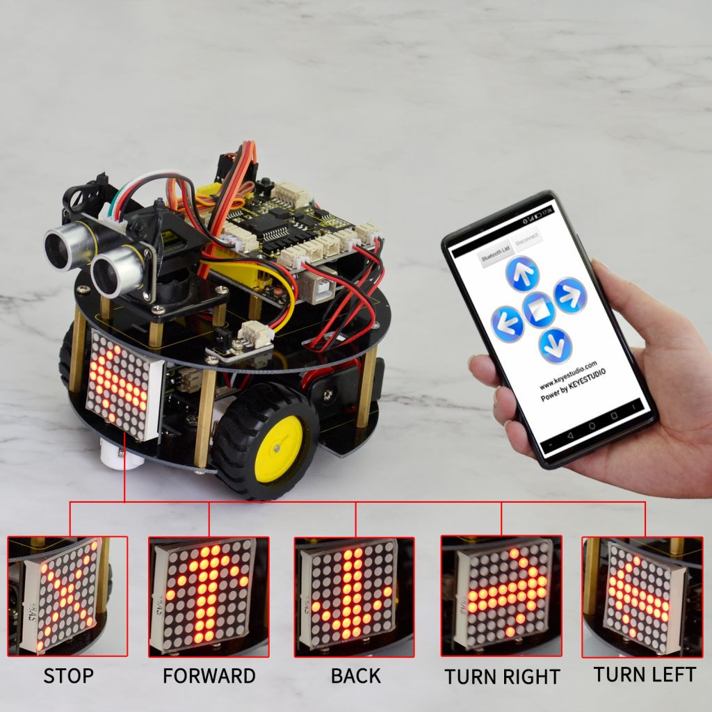 KS0364 keyestudio Smart Little Turtle Robot V2.0 Keyestudio